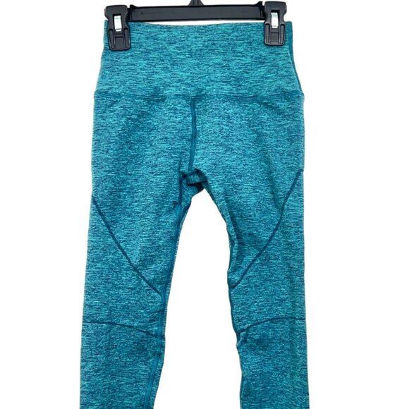 Alphalete Seamless OG Revival Leggings Turquoise Teal Blue XS New - Picture 2 of 5